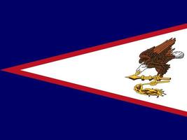 amerikanska samoa flagga vektor