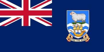 falklandsöarna flagga vektor