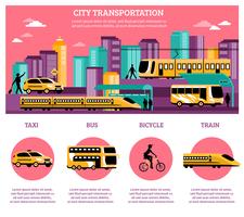 Stadt Transport Infografiken Layout vektor