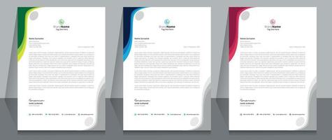 corporate business brevpapper malldesign. vektor