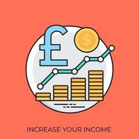 öka din inkomst vektor