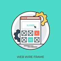 Web-Wireframe-Konzepte vektor