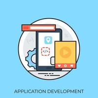 App-Entwicklungskonzepte vektor