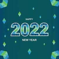 gott nytt år 2022 vektorillustration för banner, flygblad och gratulationskort. vektor