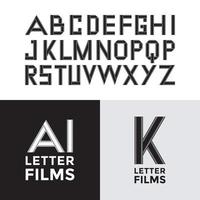 Brieffilmset Logo-Design-Vorlage vektor