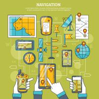 Navigations-Vektor-Illustration vektor