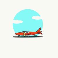 buntes Flugzeug-Logo-Vektor-Illustration-Design vektor