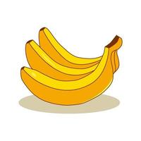 illustration vektorgrafik av banan, perfekt för barnbok, hälsoprodukter, näringsprodukt, etc. vektor