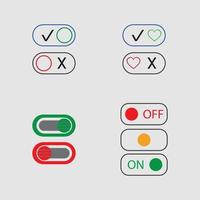 på av knappen ikon vektor design illustration