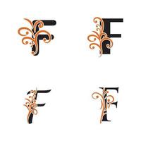 Kreativer Buchstabe f Logo Design Vektor Vorlage Symbol Logo.