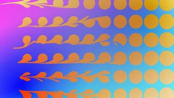 bunter Glitch gepunkteter unscharfer Hintergrund. moderne abstrakte Farbverlaufskarte mit Halbtonkreisen. Geschäftsplakat. vektor