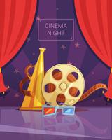 Cinema Night Illustration vektor