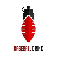 logotyp för baseball sportdrycker vektor