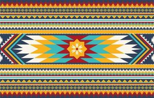 etniskt tyg texturmönster abstrakt geometrisk vektor aztec orientalisk illustration retro broderi upprepande keramisk kakel