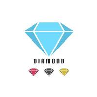 enkel diamantlogotypdesign, gratis vektor