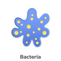 tecknad vektor av virus och bakterier.