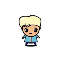 niedliche Cartoon-Figur der Boyband-Illustration vektor