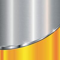 eleganter metallischer Hintergrund mit gebürsteter Metallstruktur des silbernen orange Chroms. vektor