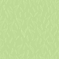 pastellgrüne Blätter nahtlose Muster eingestellt. botanische florale handgezeichnete Lineart-Blumenelemente. verpackung verpackung stoff textil design vektor