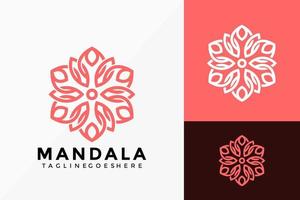 Luxus-Mandala-Logo-Vektor-Design. abstraktes Emblem, Designkonzept, Logos, Logoelement für Vorlage. vektor