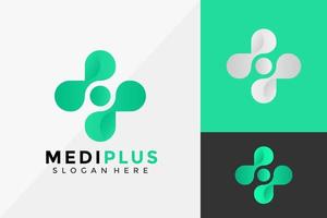 medizinisches Plus-Symbol-Logo-Design, moderne Logo-Designs-Vektor-Illustrationsvorlage vektor