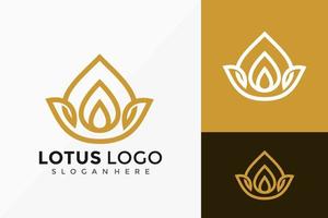 Flower Lotus Spa Logo-Design, kreative moderne Logos-Designs Vektor-Illustration-Vorlage vektor