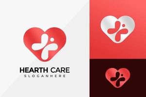 hälsovård plus företagets logotypdesign, modern logotypdesign vektorillustrationsmall vektor