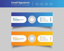 modernes E-Mail-Vorlagendesign für Unternehmen vektor