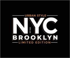 New York City Typografie Vektor T-Shirt Design