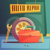 Auto reparation illustration vektor