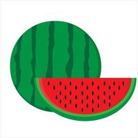 Wassermelonen-Vektor-Ilustration kann für Unternehmen verwendet werden vektor