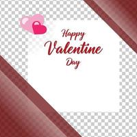 Valentinstag rot und rosa Post Design Teil vierzig vektor