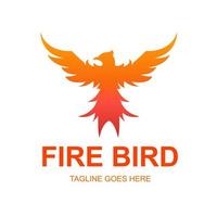 eld fågel logotyp vektor