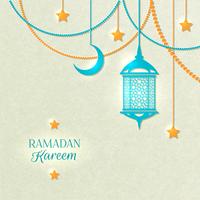 ramadan ljus färg affisch vektor
