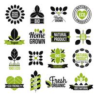 Organic Organic Product Label Set vektor