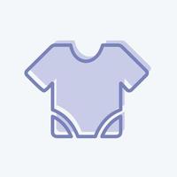 Symbol Babyshirt - zweifarbiger Stil - einfache Illustration