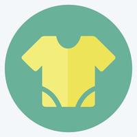 Symbol Baby Shirt - flacher Stil - einfache Illustration vektor