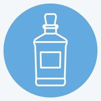 Symbol Whisky - Stil der blauen Augen - einfache Illustration, gut für Drucke, Ankündigungen usw vektor