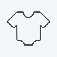 Icon-Shirt - Linienstil - einfache Illustration vektor