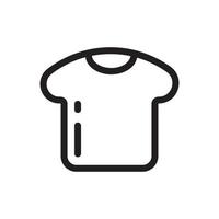 T-Shirt Symbol einfache Kleidung Piktogramm Symbol vektor