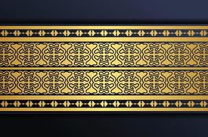 goldene dekorative Bordüre-Design-Vorlage
