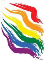 kvadrat av regnbågens färger i regnbågens färgordning, röd, orange, gul, grön, blå och lila, markör isolerad abstrakt bakgrund, regnbågsflagga, som representerar hbt-stolthet. lesbisk, gay, vektor