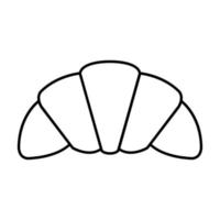 croissant illustrerad på en vit bakgrund vektor