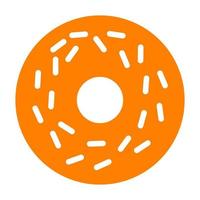 Donut auf weißem Hintergrund vektor