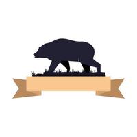 illustration vektorgrafik av grizzlybjörn logotyp. perfekt att använda för teknikföretag vektor