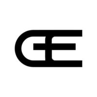 Illustrationsvektorgrafik des modernen Ge-Brief-Logos. perfekt für Technologieunternehmen zu verwenden vektor