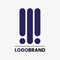 abstrakte Logo-Design-Vorlage mit lila Farbe vektor