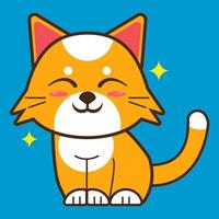 illustration av smile cat design vektor