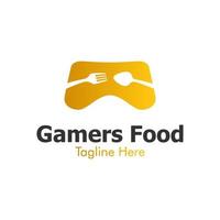 Illustration Vektorgrafik von Gamer Essen Logo. perfekt für Lebensmittelunternehmen vektor