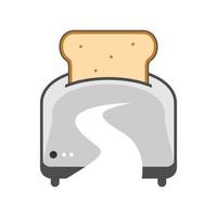 Abbildung Vektorgrafik des Toaster-Logos. perfekt für Technologieunternehmen zu verwenden vektor